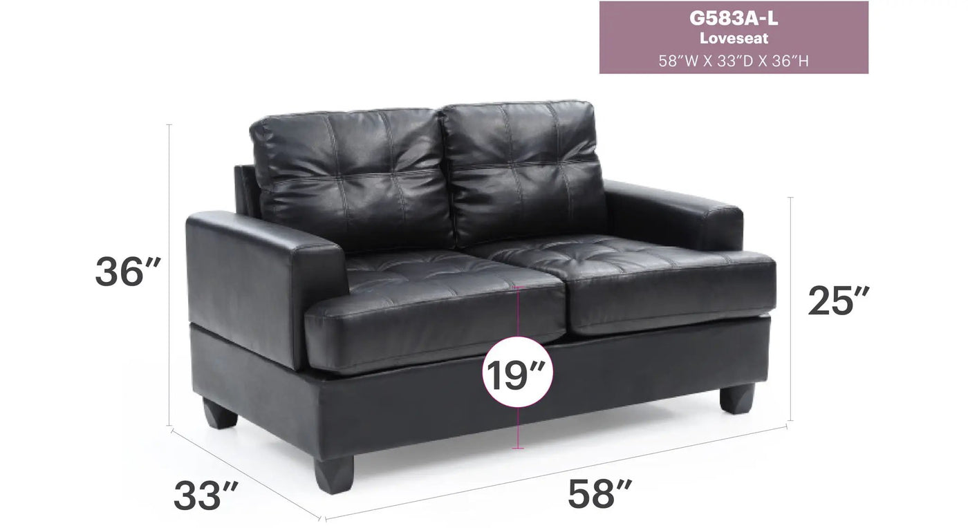 Stylish Transitional Loveseat For Two by HouseOfZazla
