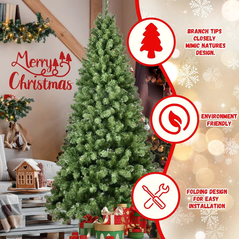 5ft Pre-Lit PVC Christmas Tree with 200 UL Lights by HouseOfZazla