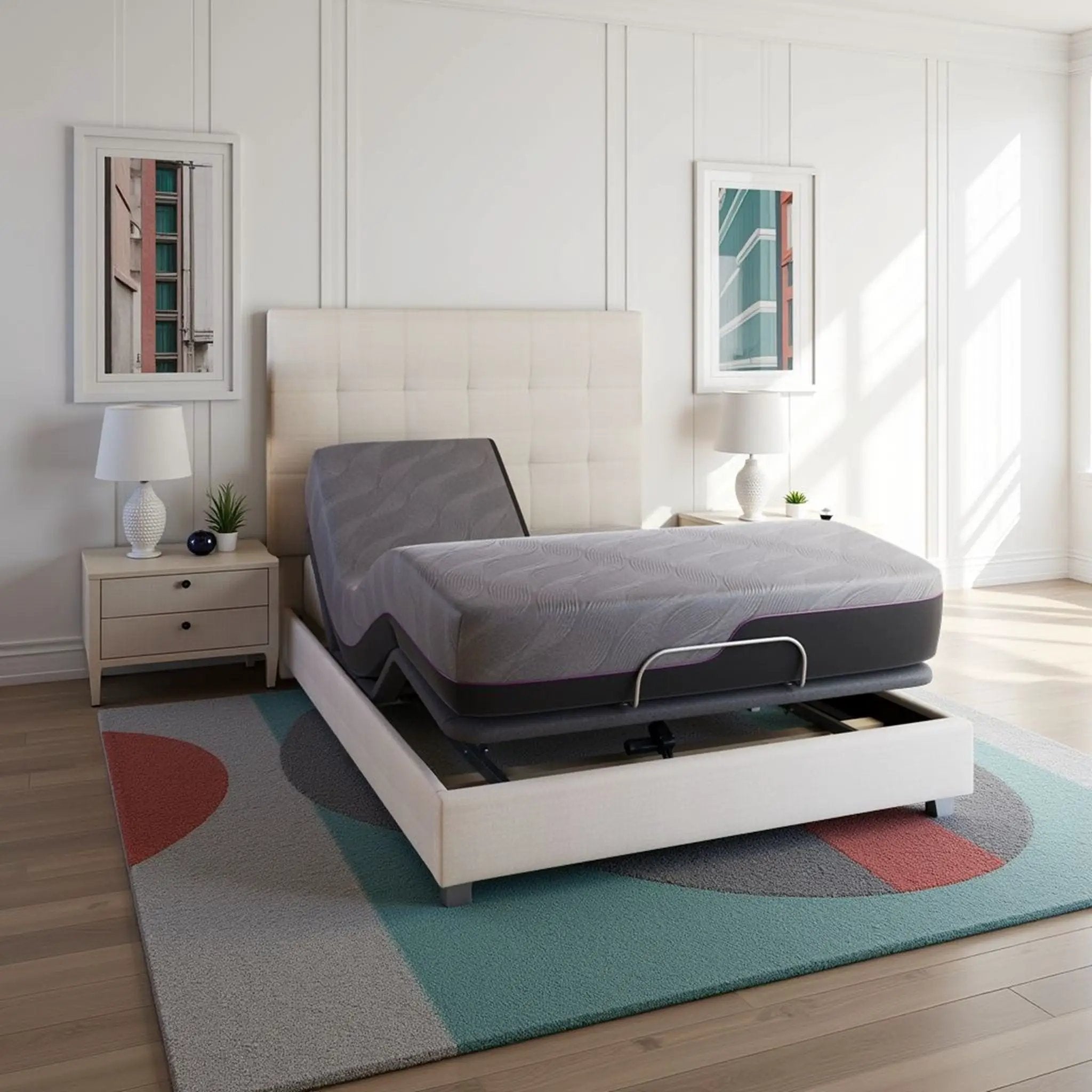 Renew - 11" Flex Head Cooling Gelcare Memory Foam Mattress - Gray - King by HouseOfZazla