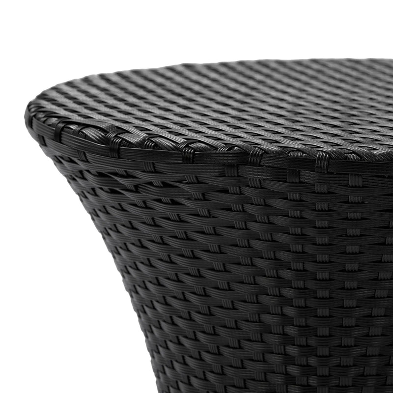 KONO Hourglass Rattan Table with No Glass Top by HouseOfZazla
