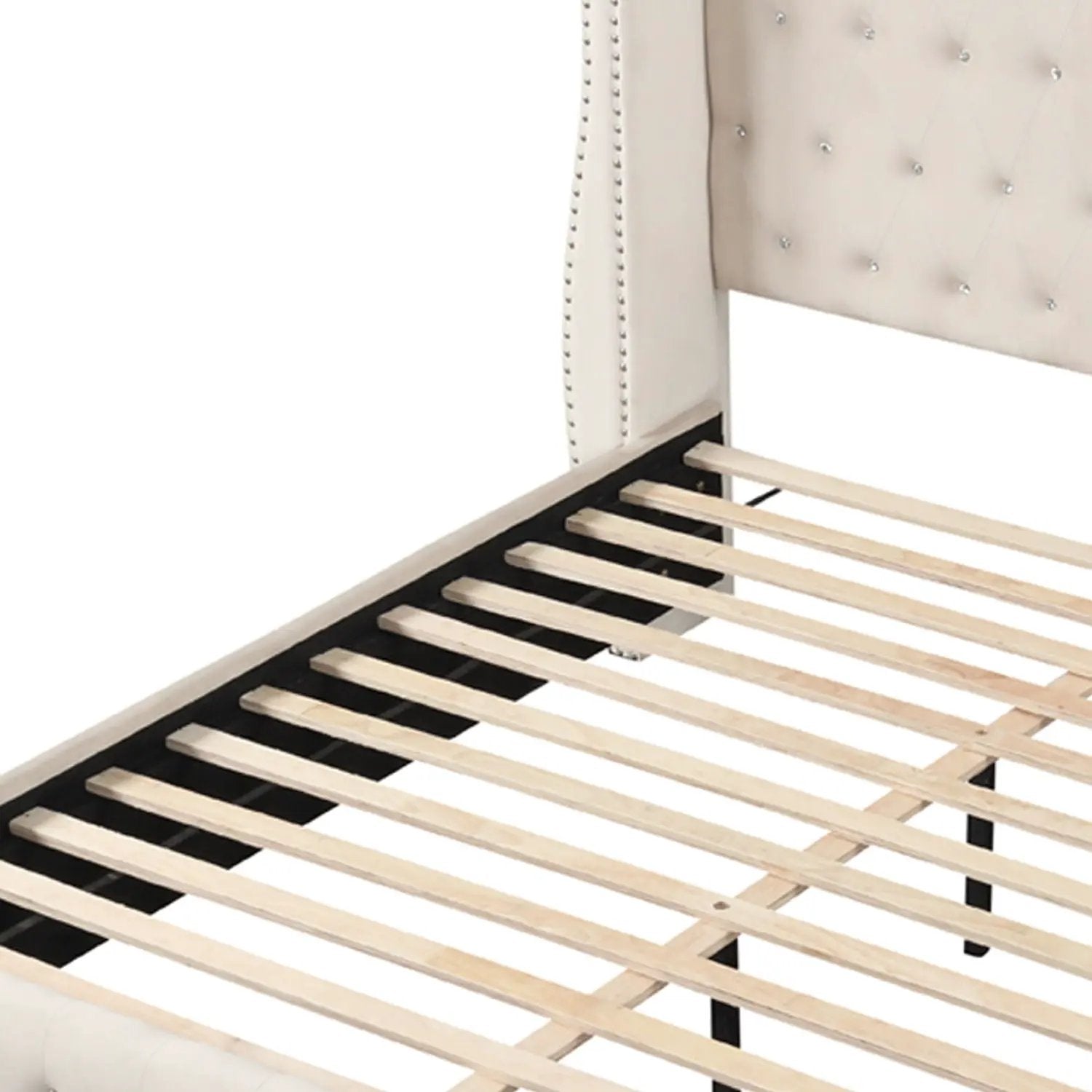 Sophia - Crystal Tufted Upholstered Bed by HouseOfZazla