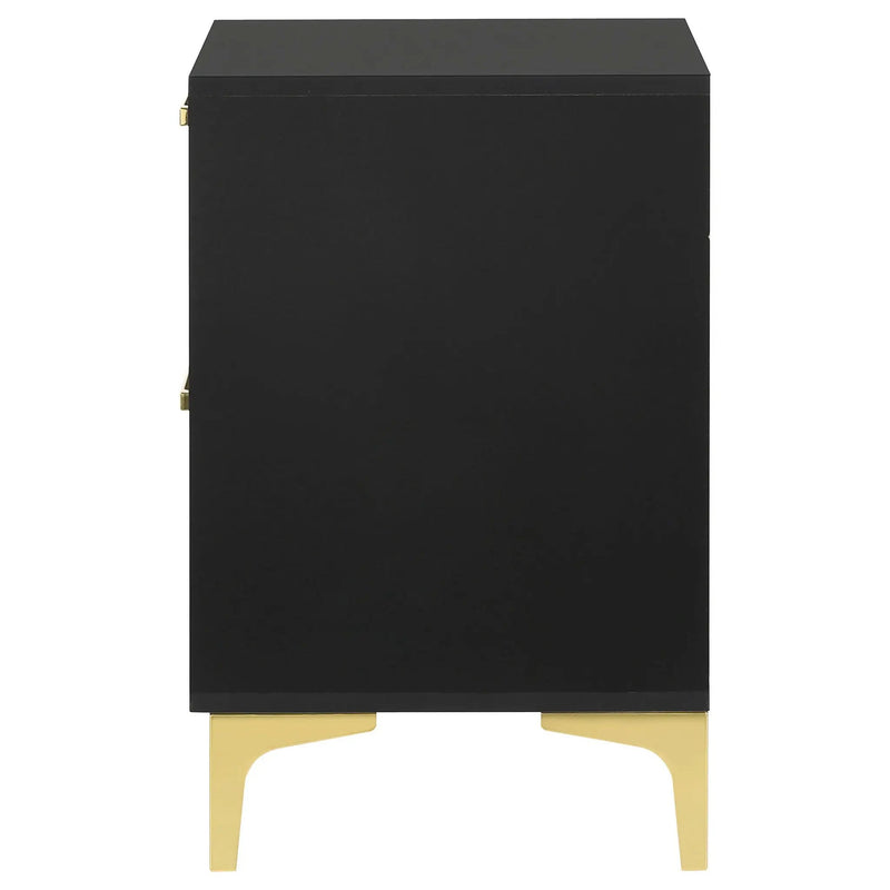 Kendall 2-drawer Nightstand Black by Unique Piece Furniture