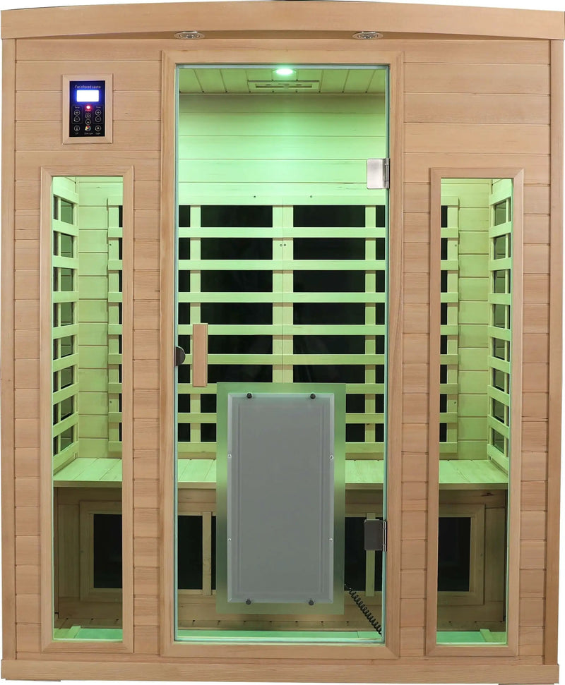 Low EMF Three person Far infrared sauna room (Roof & Floor) by HouseOfZazla