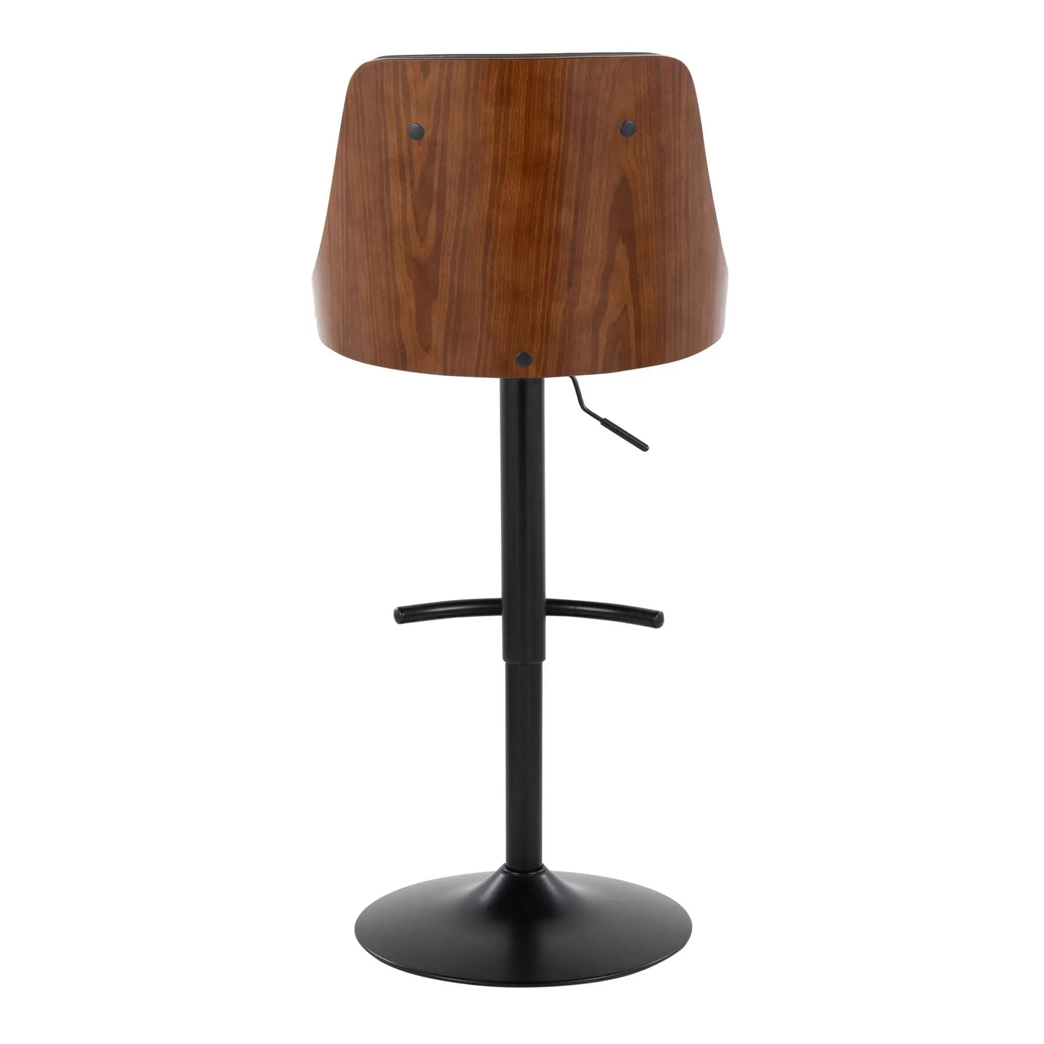 Gianna - Mid Century Modern Adjustable Barstool, Swivel With Rounded T Footrest (Set of 2) by Unique Piece Furniture