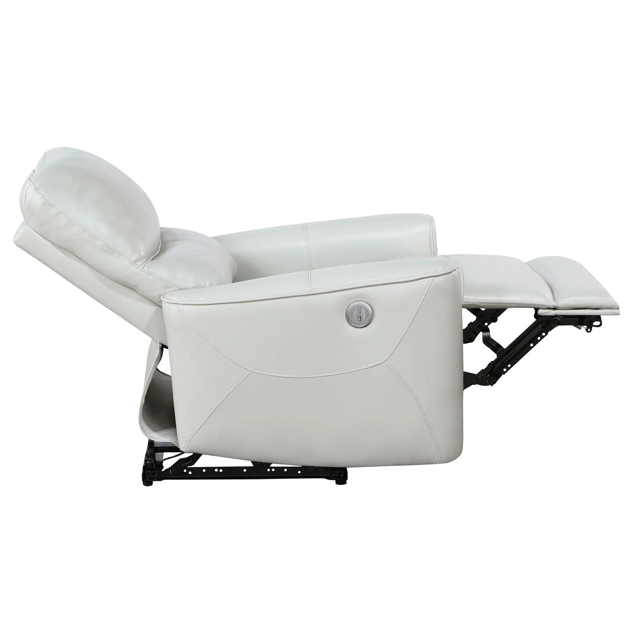 Greenfield Upholstered Power Recliner Chair Dove Grey by Unique Piece Furniture