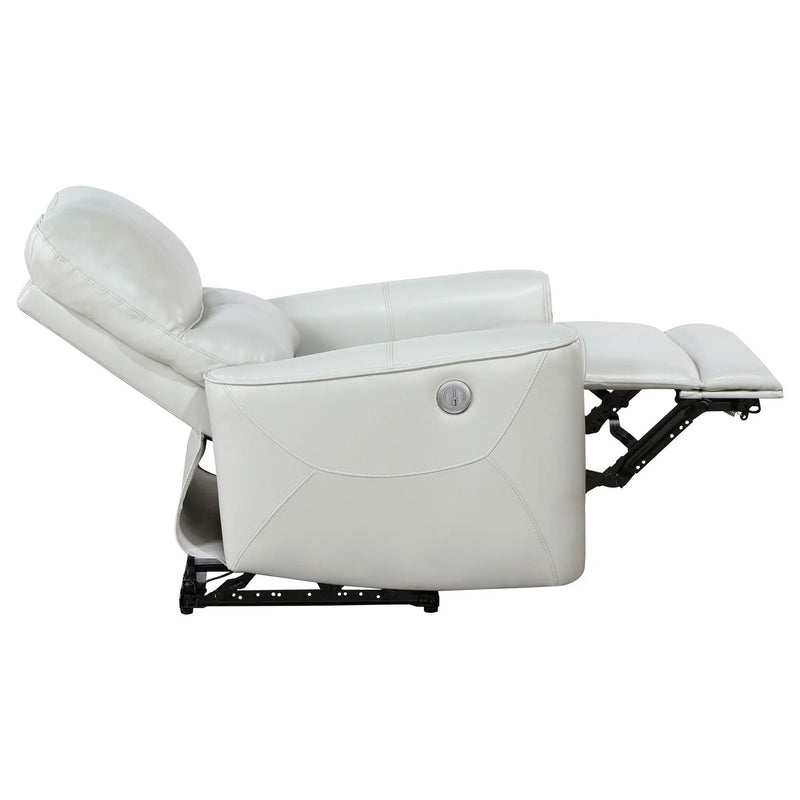 Greenfield Upholstered Power Recliner Chair Dove Grey by Unique Piece Furniture