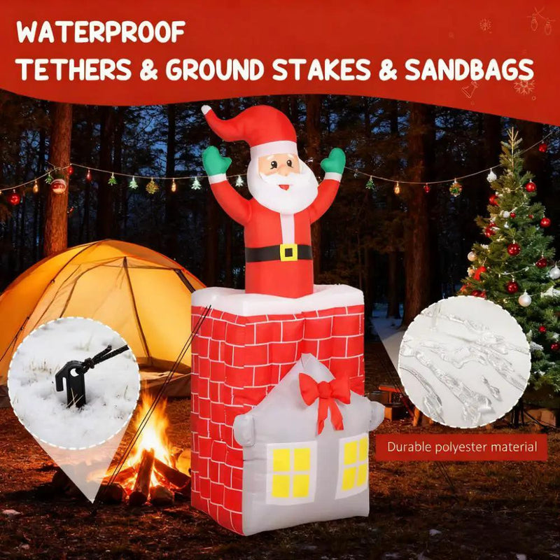 7FT Christmas Inflatable Santa Claus Figure by HouseOfZazla