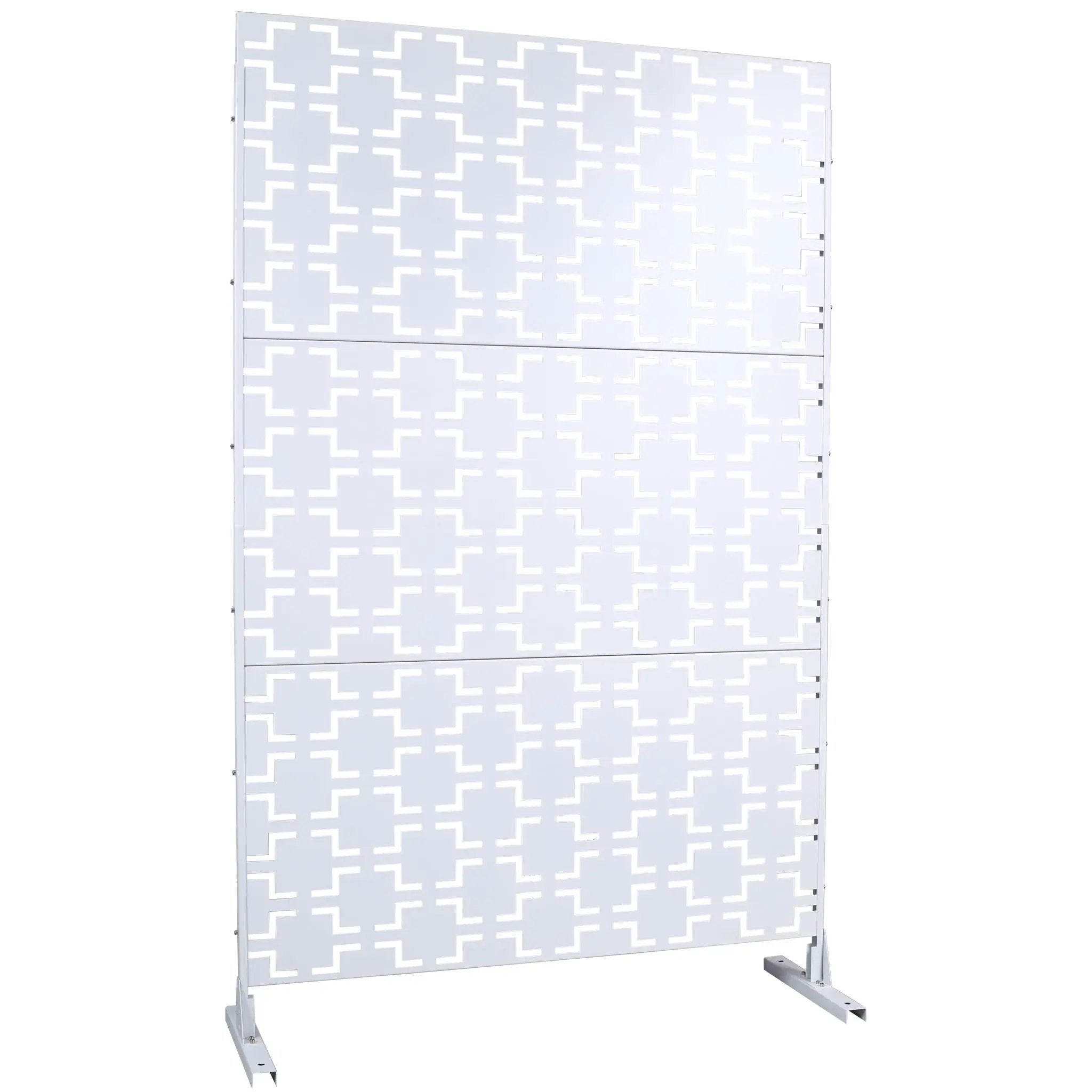 Outdoor & Indoor Metal Privacy Freestanding Decorative Screen by Unique Piece Furniture