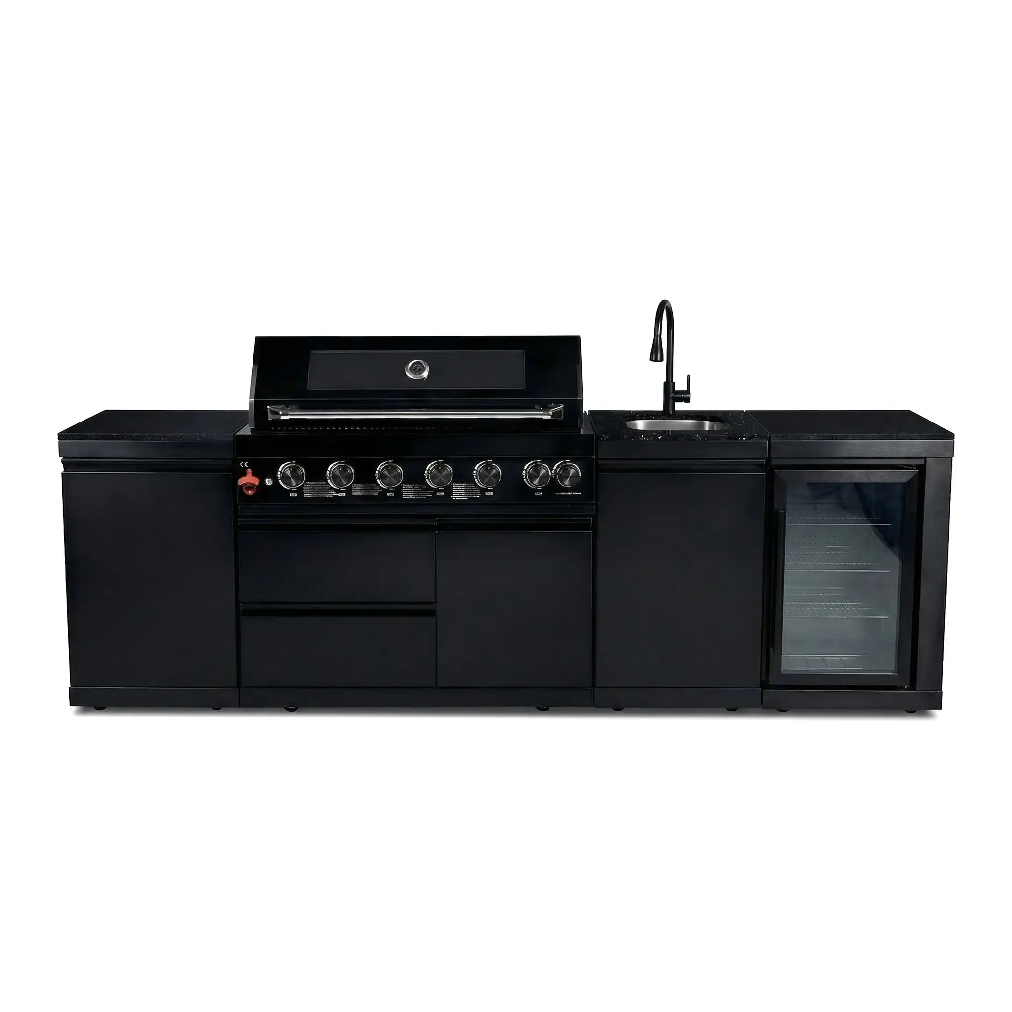 6-Burner 85000 BTU Deluxe Stainless Steel Propane Gas Outdoor Kitchen Grill by HouseOfZazla