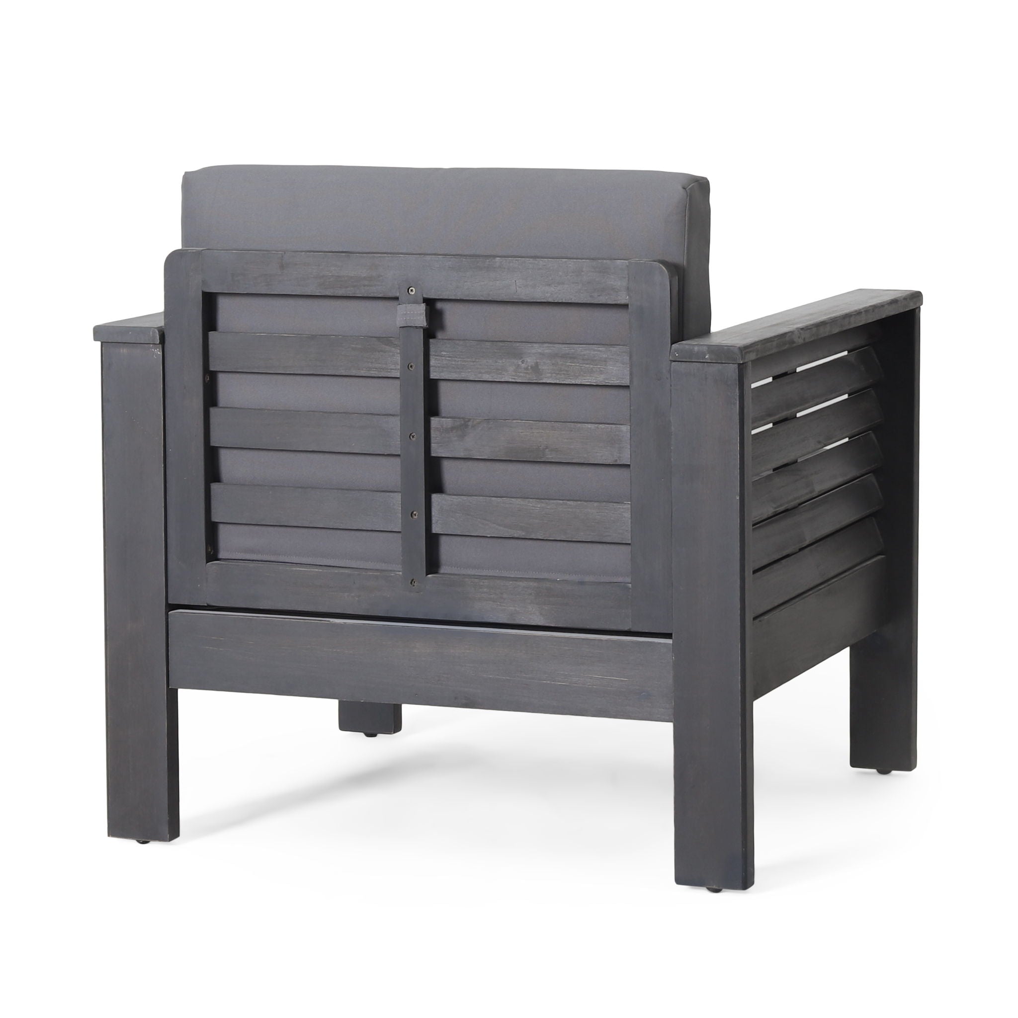 Slat Design Club Chairs With Cushions by HouseOfZazla