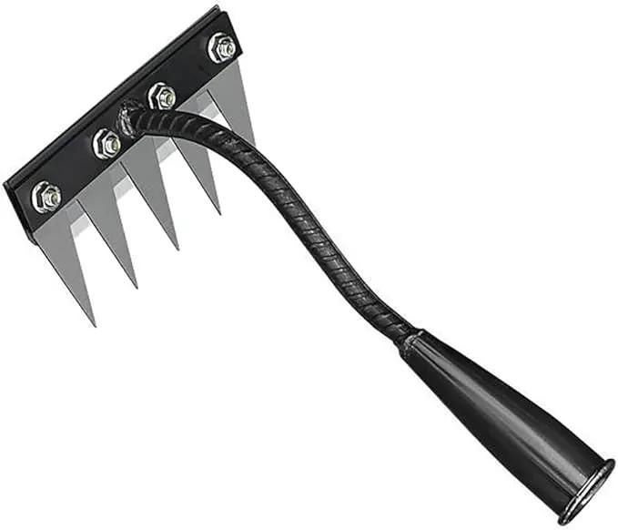 Gardening Hand Weeder Puller Tool, Manual Weeder with Detachable Blade Weeder Puller Tool,High-Carbon Steel Weed Removal Tool for Farm Lawn Garden, 5/6/7/8 Teeth Sizes (5 Teeth) by GreenHaven Gardens