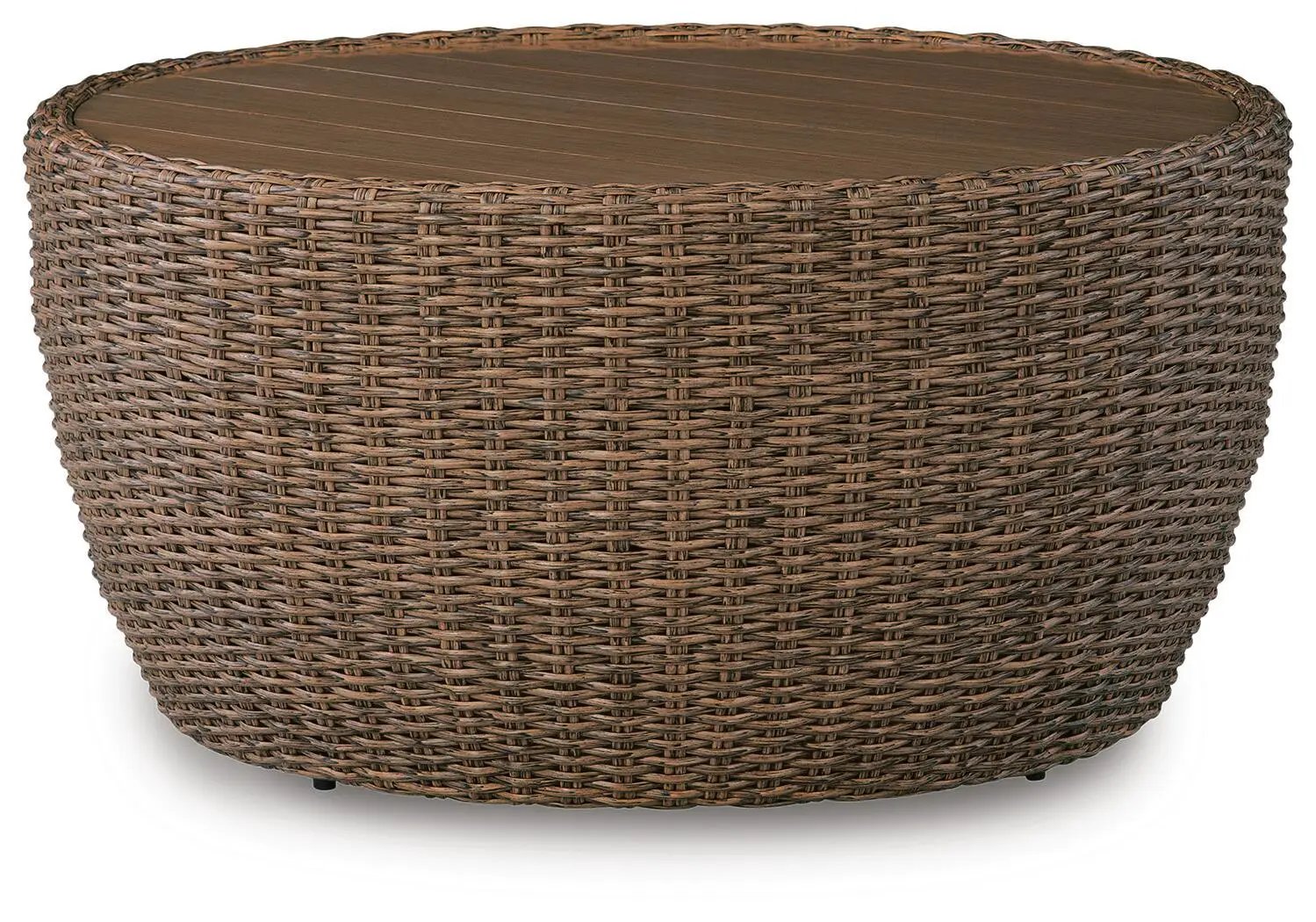 Double Point - Round Cocktail Table - Beige by Unique Piece Furniture