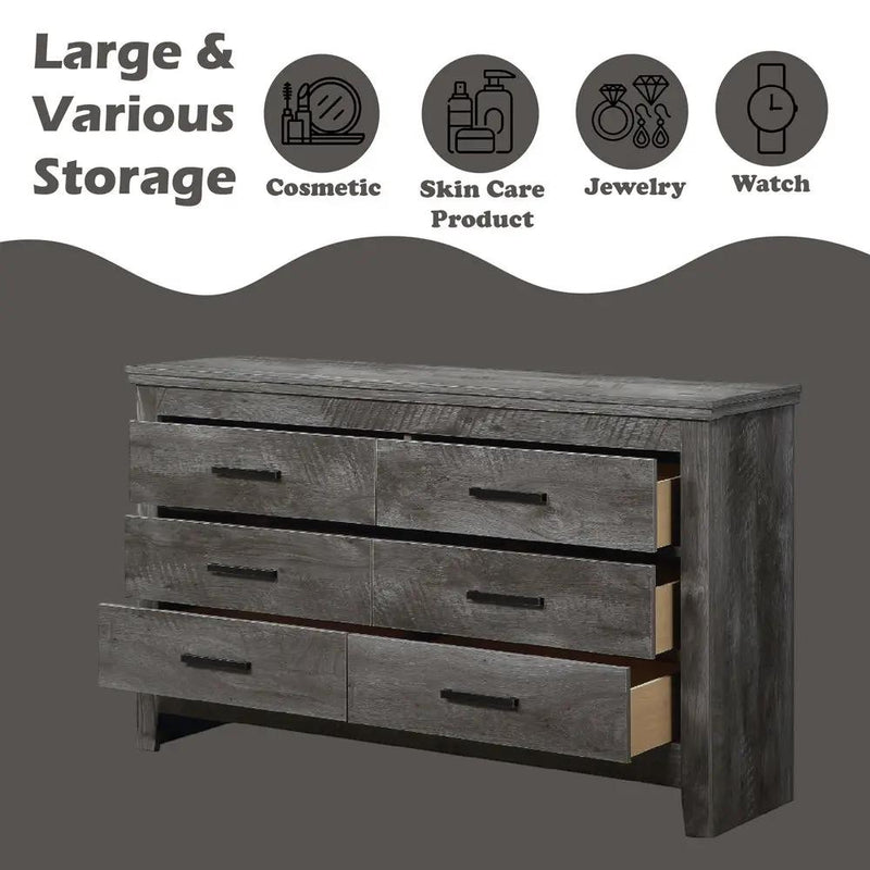 Vidalia - Dresser - Rustic Gray Oak by Unique Piece Furniture