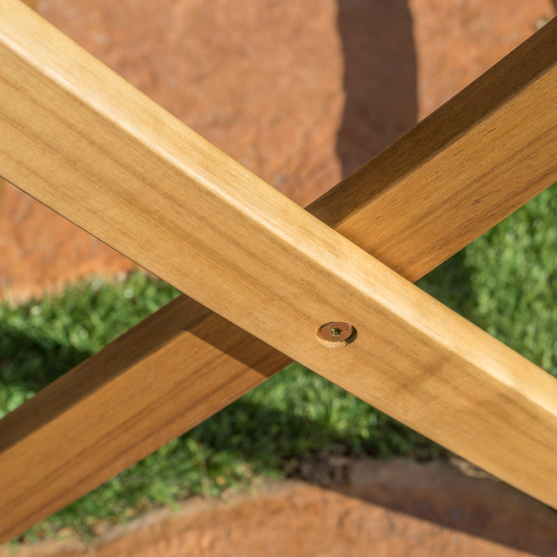 Blissique Outdoor Foldable Wood Dining Table With Slat Design by HouseOfZazla