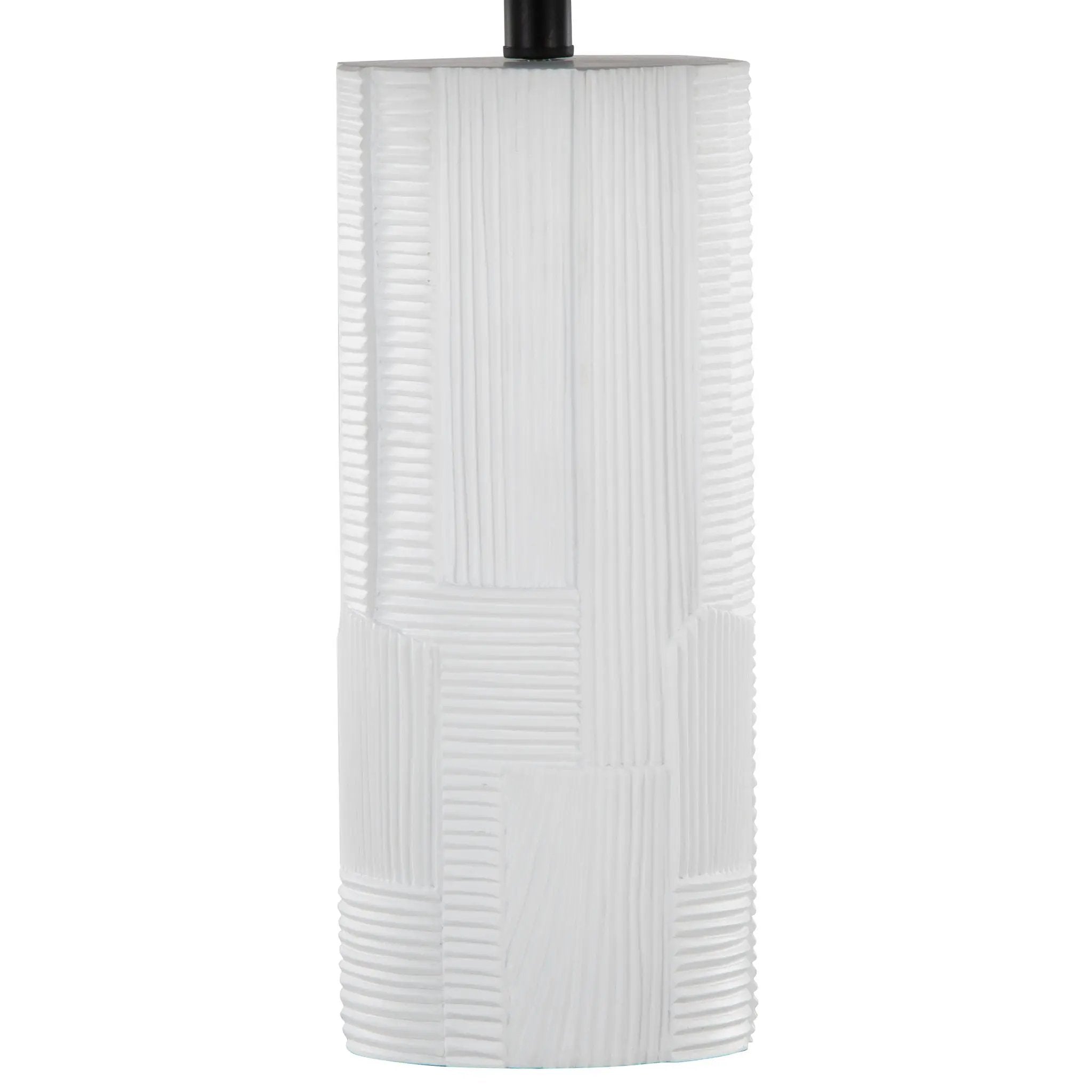 Petra - Contemporary Table Lamp (Set of 2) - Cream / Black by HouseOfZazla