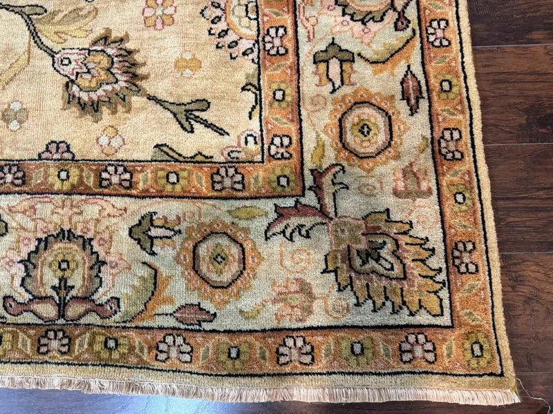 Turkish Oushak Rug 8x10, Vintage Wool Carpet by Jewel Rugs