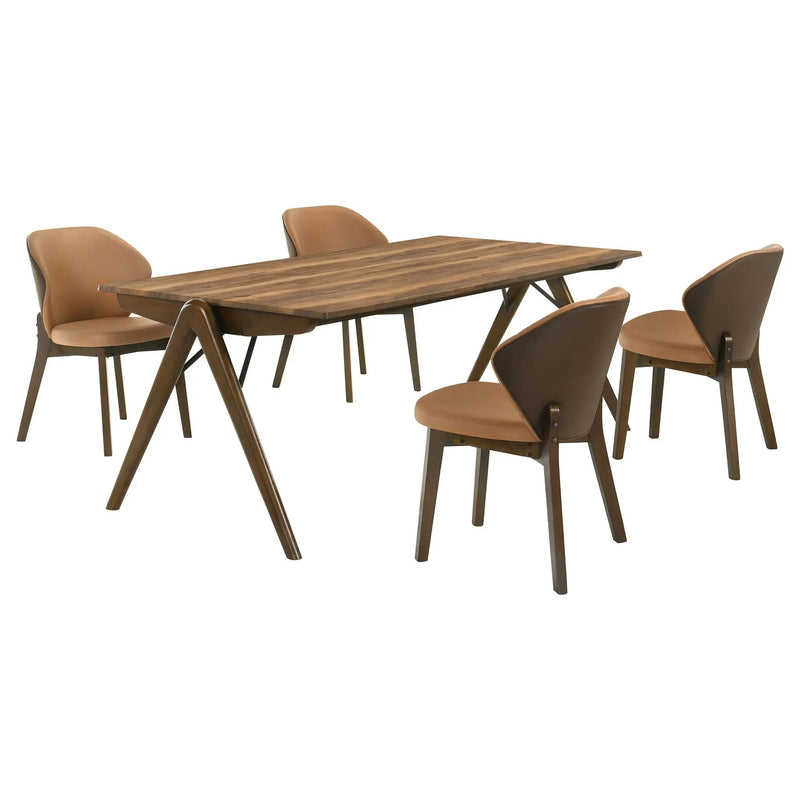 Randolph 5-piece Rectangular Dining Table Sheesham and Brown by Unique Piece Furniture