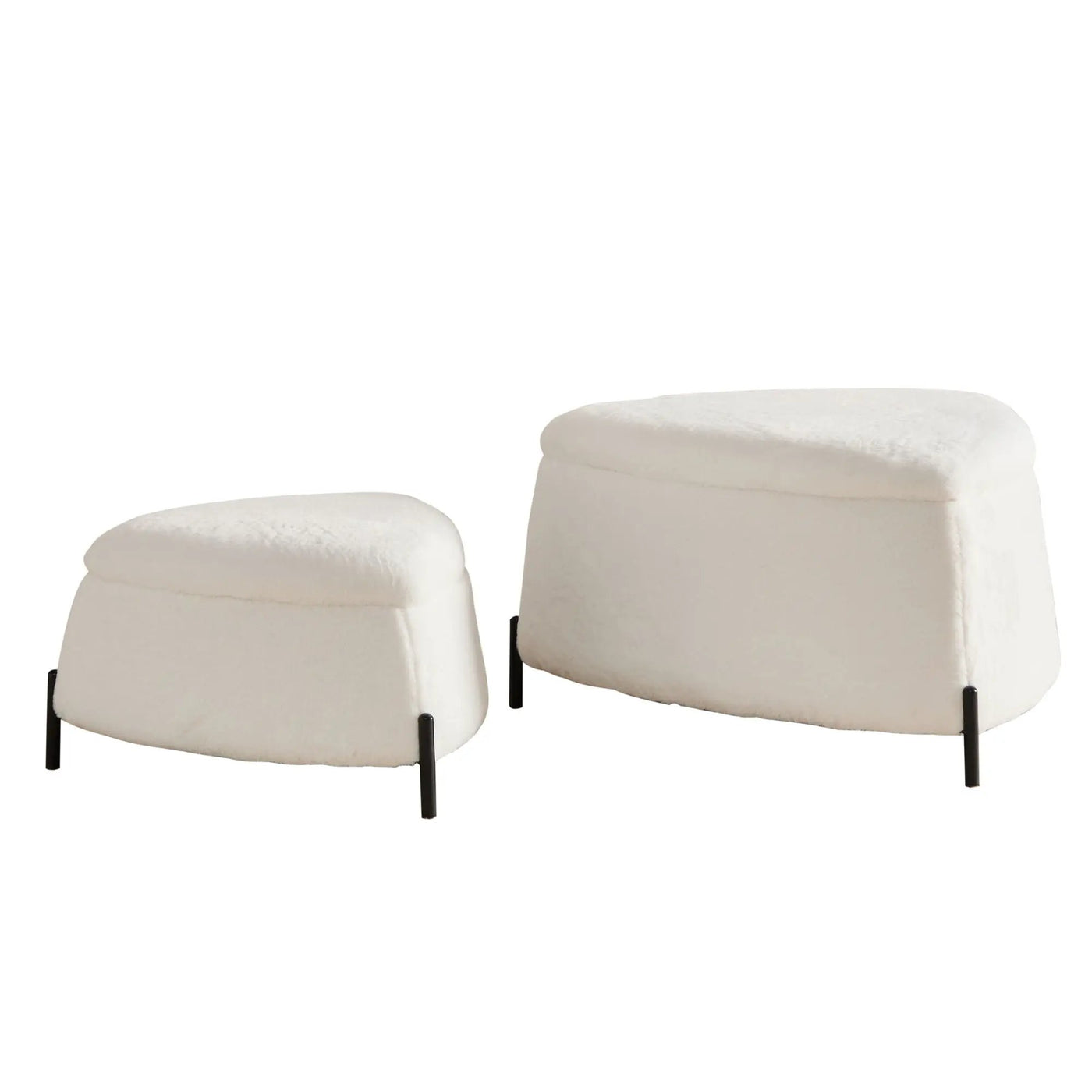 Upholstered Storage Ottoman Set With Reversible Lid by HouseOfZazla
