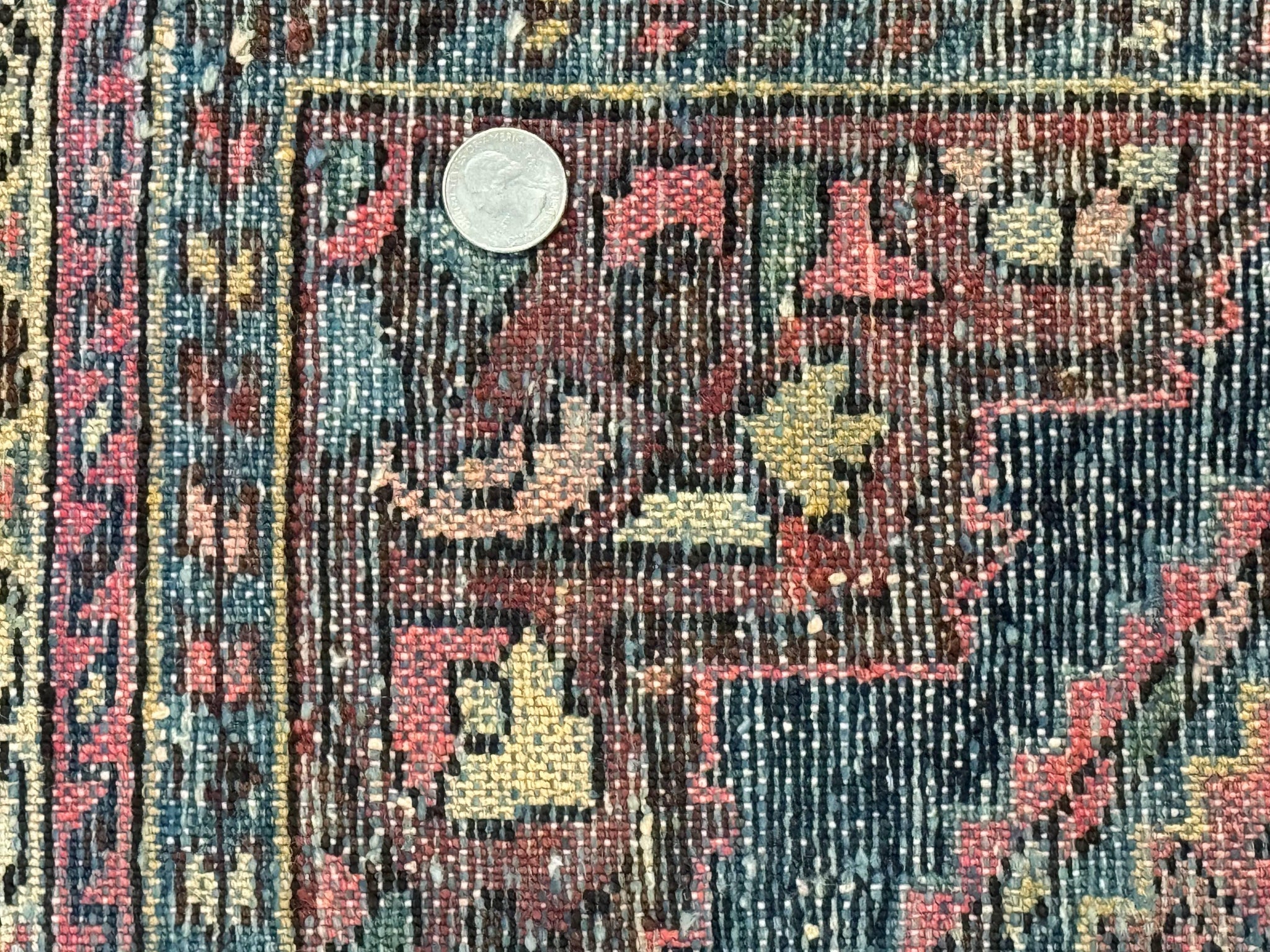 Antique Persian Tribal Rug 3.6 x 5, Hamadan Angelas Rug by Jewel Rugs