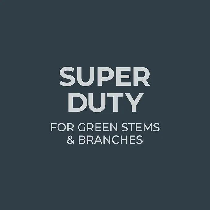 Woodland Tools Co. Super Duty Bypass Pruning Shears – 3/4" Cut Capacity, Gear-Driven Cutting System, High Carbon Steel Blade, Internal Spring, Adjustable Grip, Garden Pruner for Thick Stems and Shrubs by GreenHaven Gardens