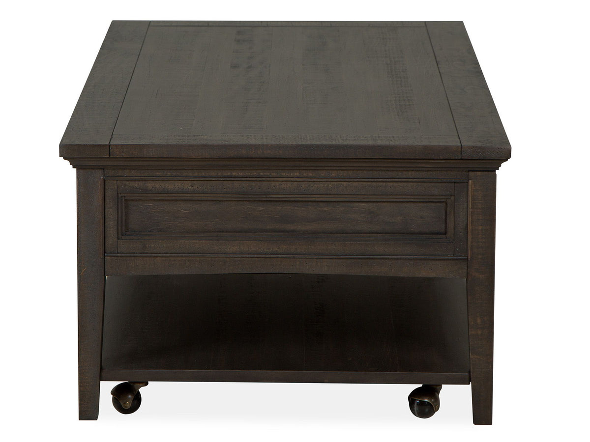 Westley Falls - Rectangular Cocktail Table With Casters - Graphite, photo 4 of 7