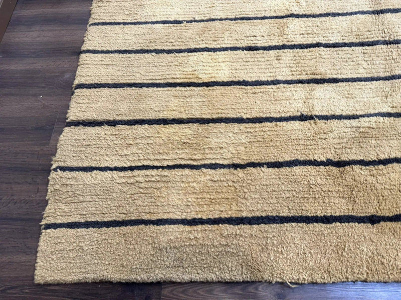 Modern Nepali Rug 13 x 15.6, Palace Size Wool Custom Made Rug, Tan, Large Nepali/Tibetan Carpet by Jewel Rugs