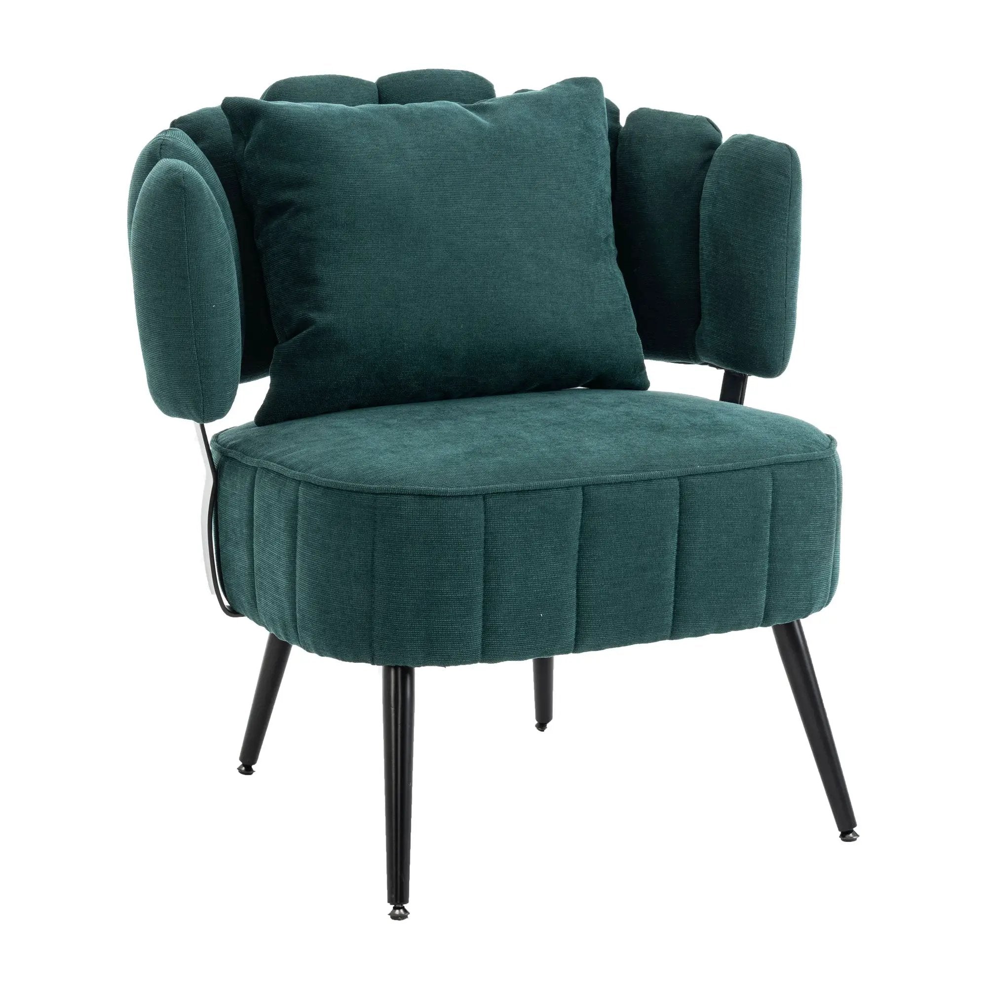 Decorative Chenille Armchair with Spring Seat Cushion by HouseOfZazla
