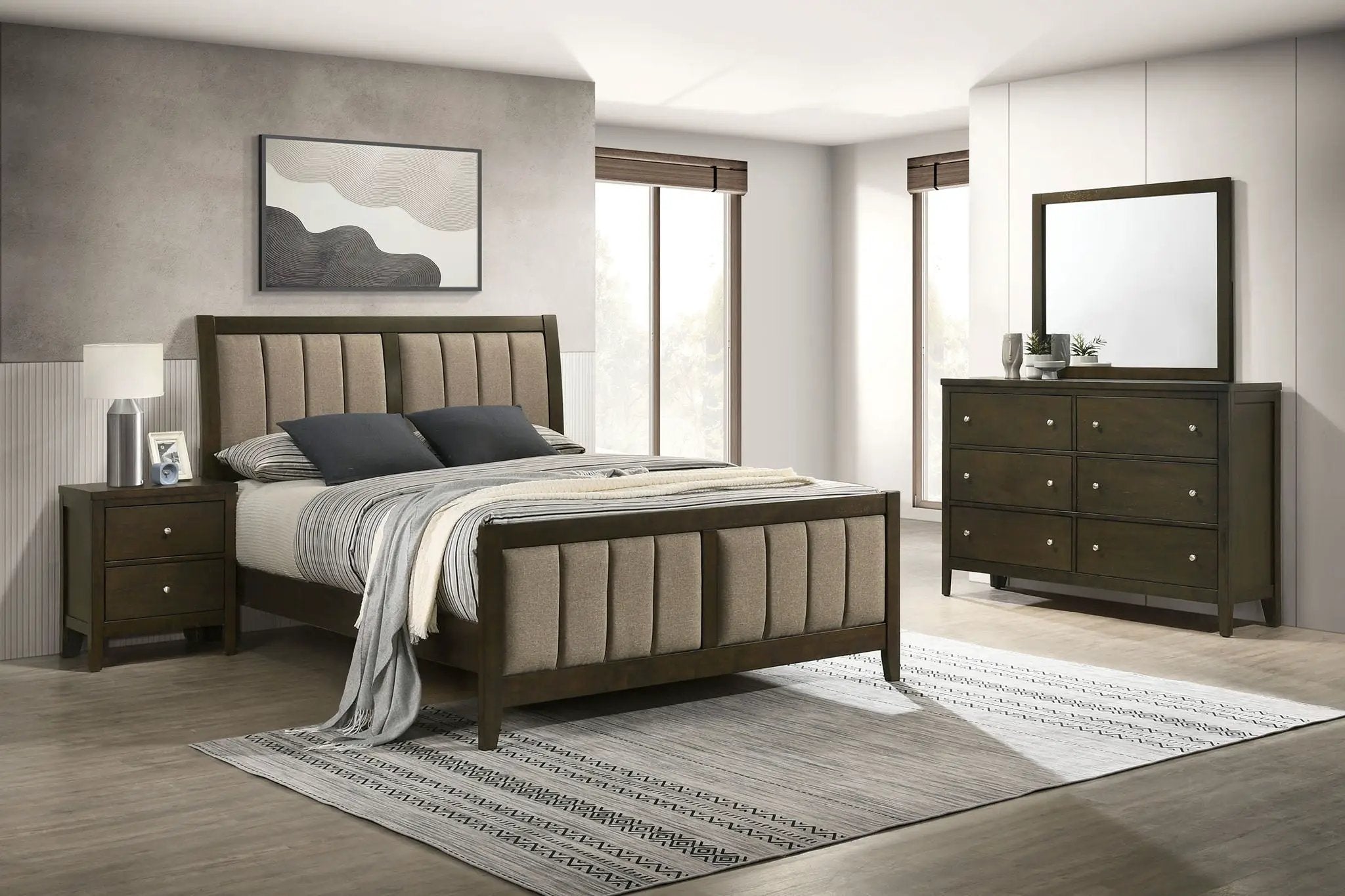 Wilkes 4-piece Eastern King Bedroom Set Dark Cocoa by Unique Piece Furniture