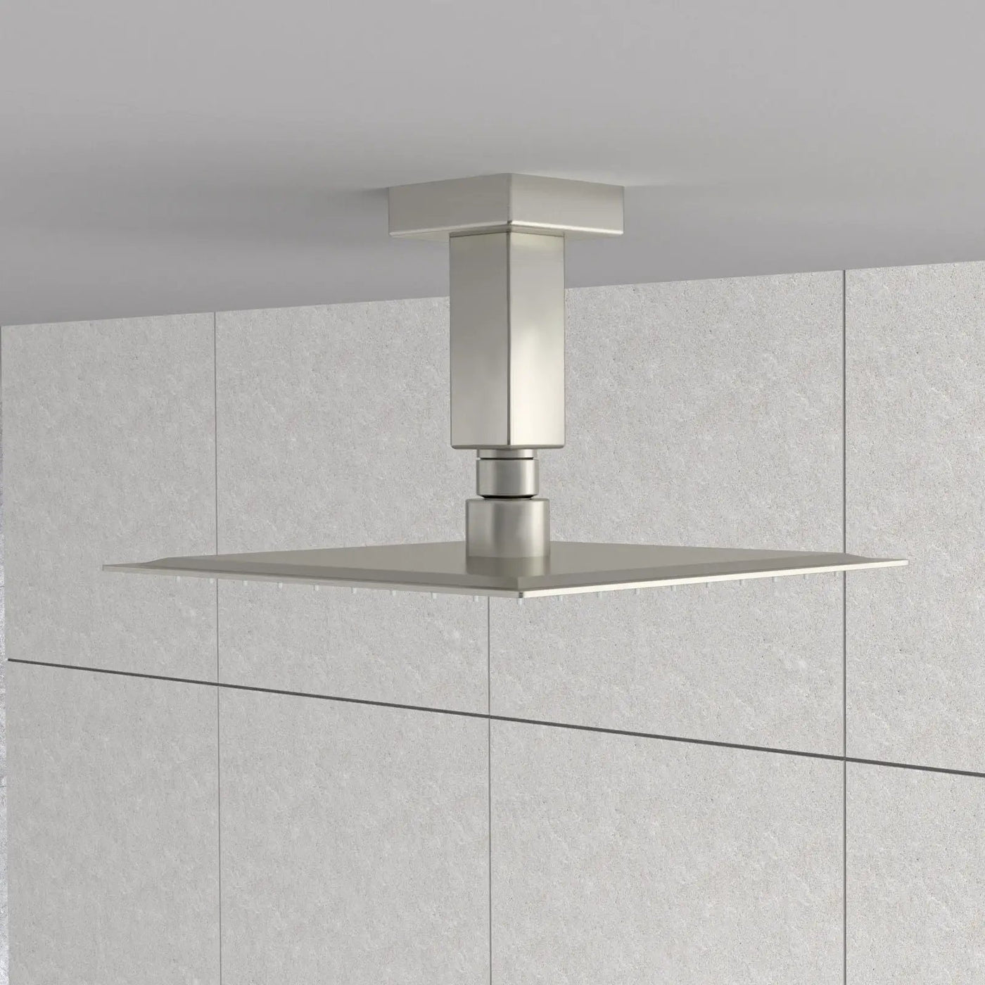 Ceiling Mounted Shower Arm With Flange Stainless Steel by HouseOfZazla