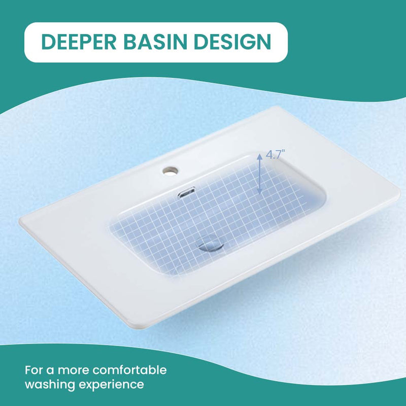 BB04-30-301 Integrated Bathroom Sink by HouseOfZazla