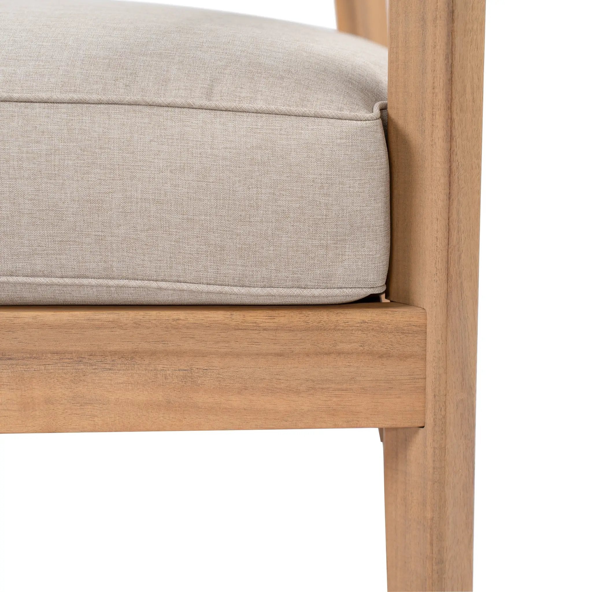 Mallorca Acacia Wood Club Chair With Seat Cushion by HouseOfZazla