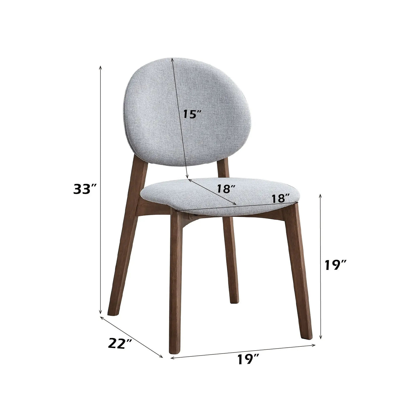 Hadasa - Side Chair, Elegant Upholstery (Set of 2) by Unique Piece Furniture