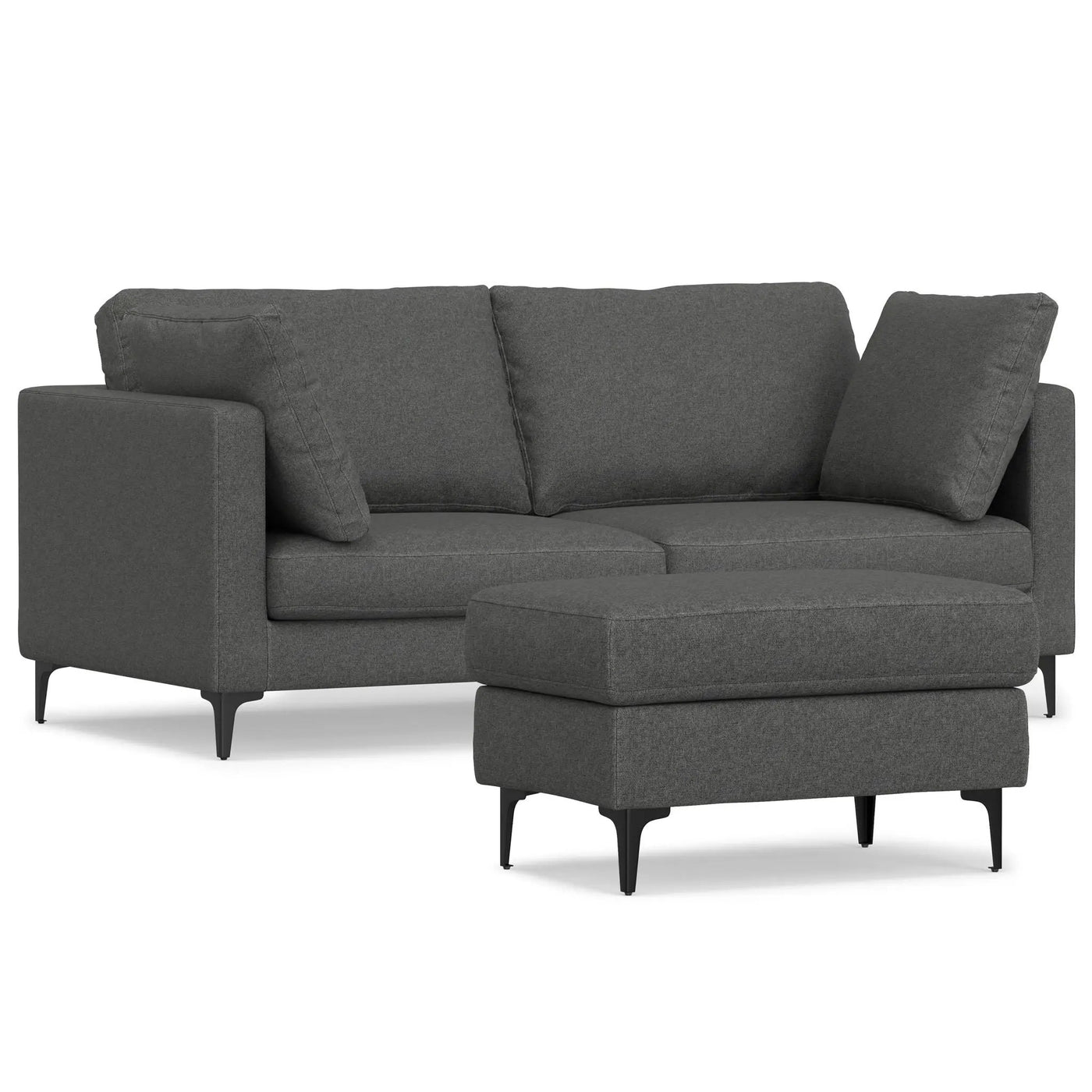 Ava - Mid Century Sofa With Ottoman Set by HouseOfZazla