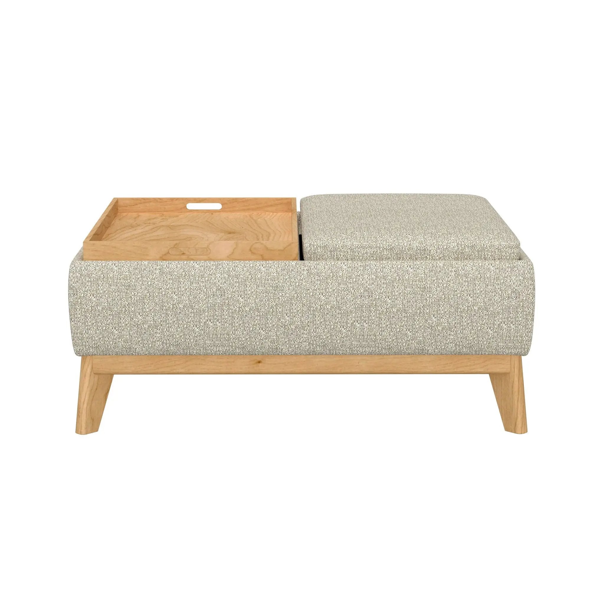 Reversible Tray Ottoman - Tan by HouseOfZazla