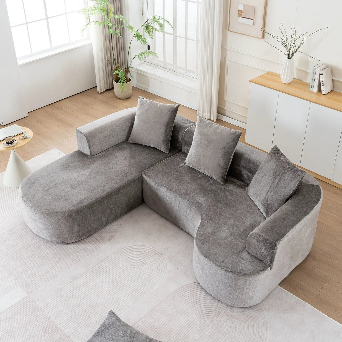 Modular Sectional Sofa With L Shape Chaise With Deep Seat by Unique Piece Furniture