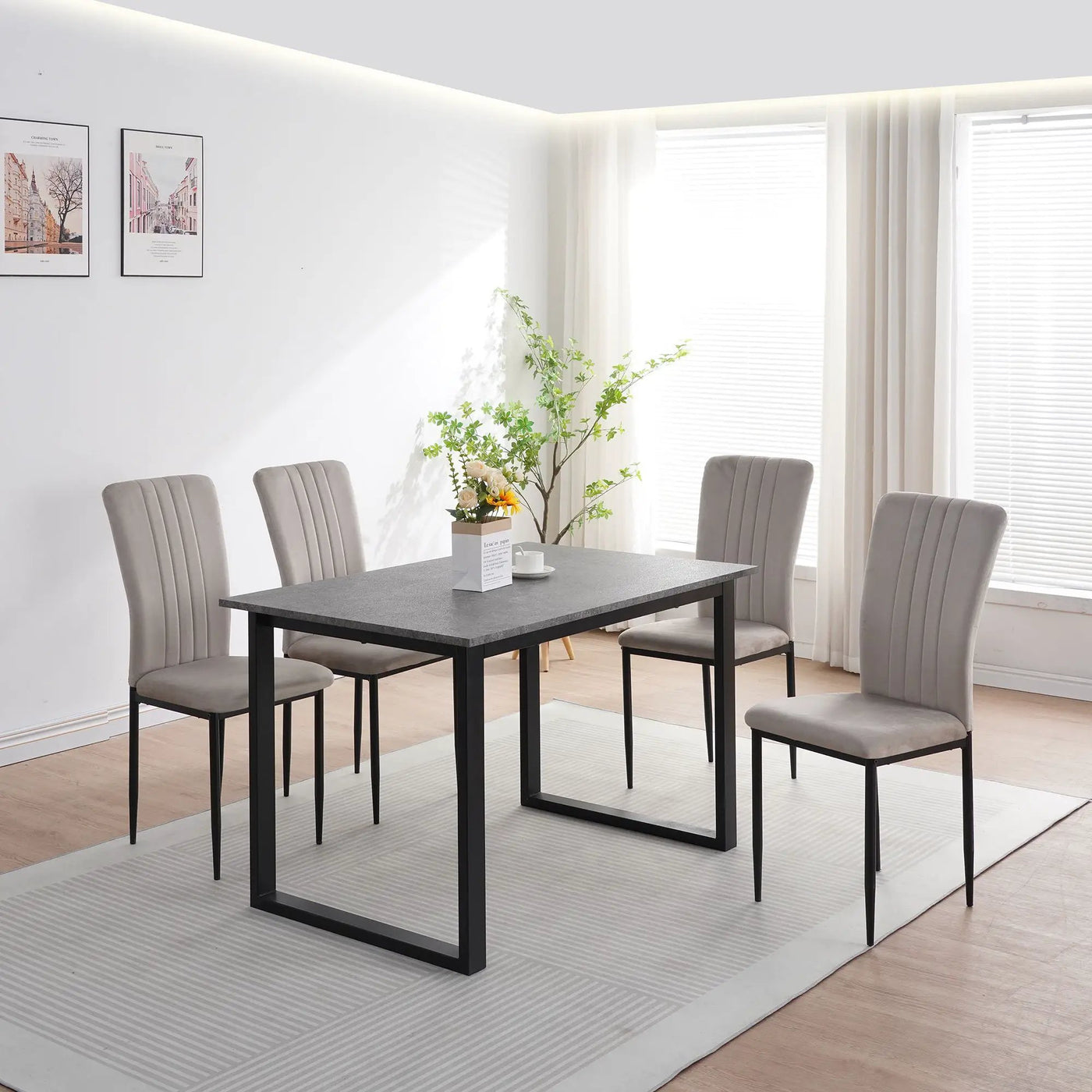 Velvet Dining Chairs For Dining Room (Set of 4) by HouseOfZazla