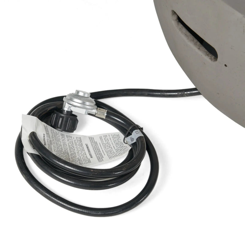 27' Bowl Shaped MGO 40,000 BTU Propane Fire Pit, Light Grey (Tank Cover not Included) by HouseOfZazla