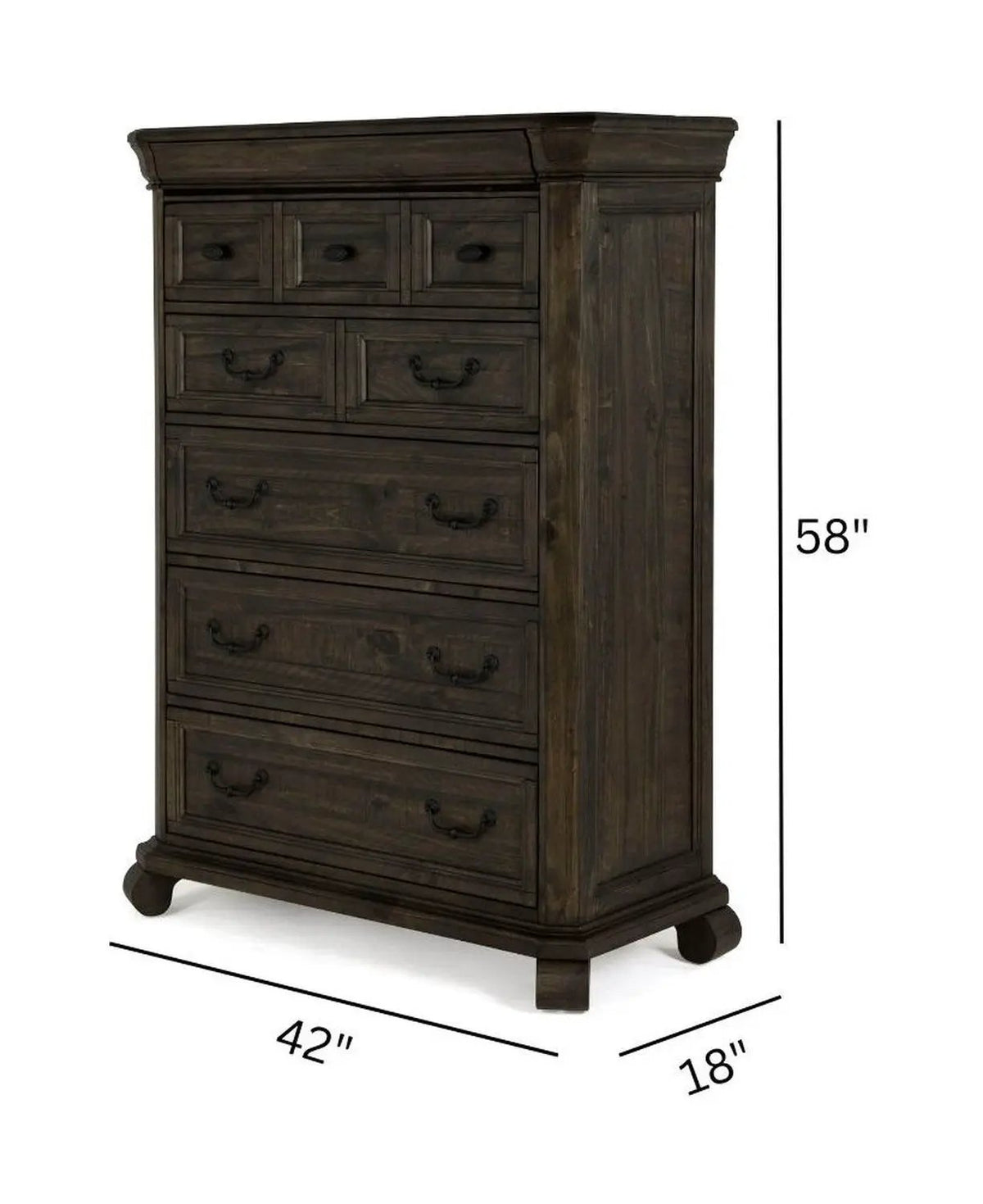 Bellamy - Drawer Chest - Peppercorn, photo 5 of 7
