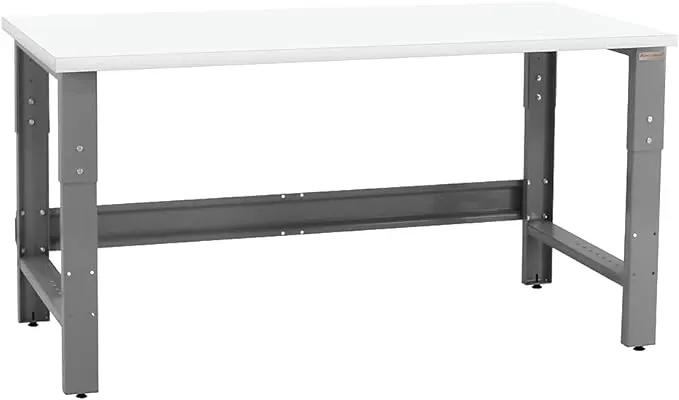 Table & Workbench: 1" Thick Laminate Top, Height Adjustable Bench - 30" D x 48" L x 30" - 36" H - by BenchPro by GreenHaven Gardens