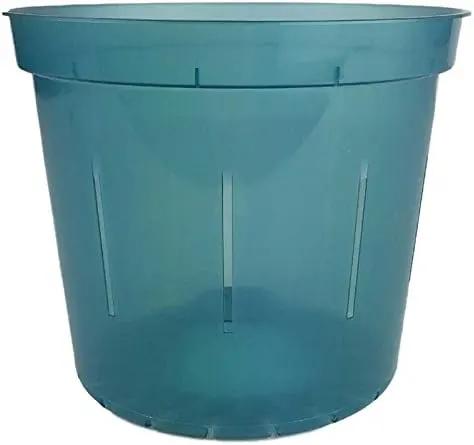 rePotme 6 inch Orchid Pot 3 Pack - Slotted Orchid Pots with Holes for Repotting (Blue Sapphire) by GreenHaven Gardens