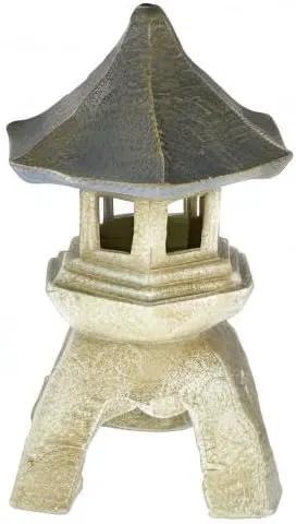 Design toscano ng29870 asian decor pagoda lantern indoor/outdoor statue, 11 inches wide, 11 inches deep, 17 inches high, handcast polyresin, two tone stone finish by GreenHaven Gardens