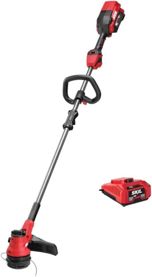 SKIL PWR CORE 40 Brushless 40V 15'' String Trimmer Kit with Smart Load Includes 2.5Ah Battery and Auto PWR Jump Charger- LT4832C-11 by GreenHaven Gardens