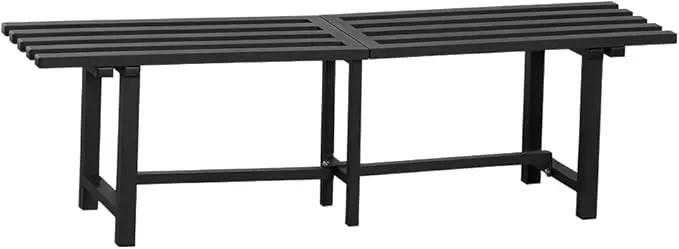 Chic & Robust 300 LBS Capacity Aluminum Plant Stand - Your Indoor & Outdoor Plant Display Solution, Size: L47.2 x W11.4 x H19.7 inch. by GreenHaven Gardens