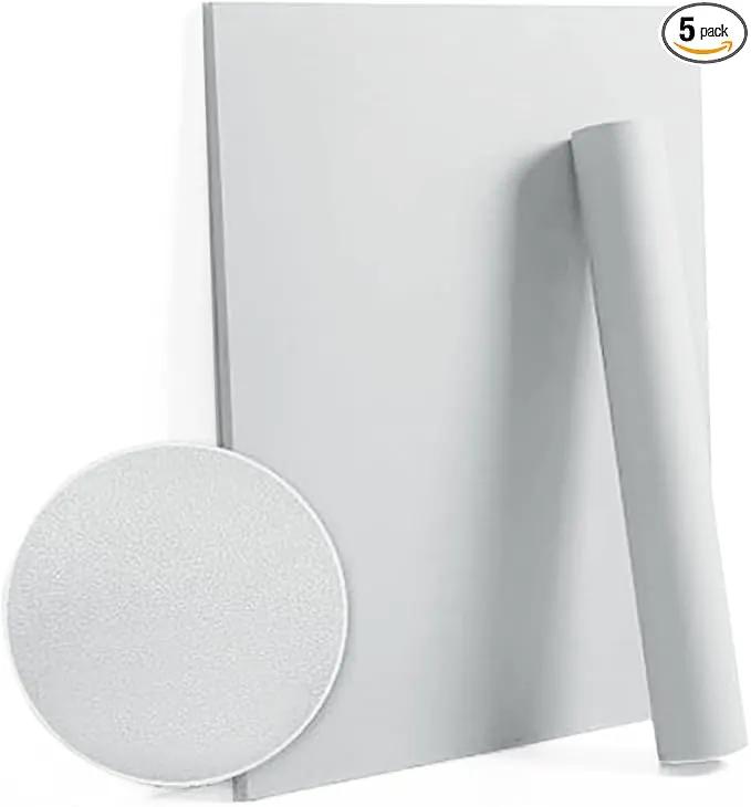 Dimoon 78.7''x17.7'' Grey Peel and Stick Wallpaper Contact Paper Modern Self Adhesive Wall Paper Removable Renter Friendly Textured Solid Color Shelf Cabinet Vinyl Roll (78.7''x17.7'',Silver Grey) by GreenHaven Gardens