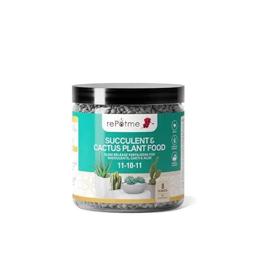 rePotme Slow Release Succulent & Cactus Food | Feed ME! Time Release Fertilizer (11-10-11) | Feed Your Plants Automatically, Apply Once Every 6 Months by GreenHaven Gardens