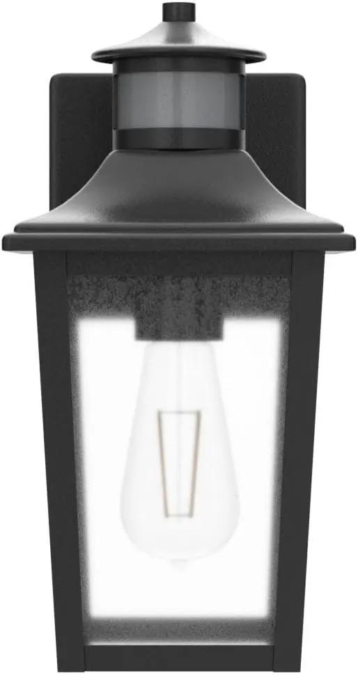 Motion Sensor Outdoor Wall Light - Black Dusk to Dawn Outdoor Lighting, LED Waterproof Exterior Light Fixture, Modern Porch Light Outside Wall Mount for House Patio Garage Garage, Anti-Rust by GreenHaven Gardens