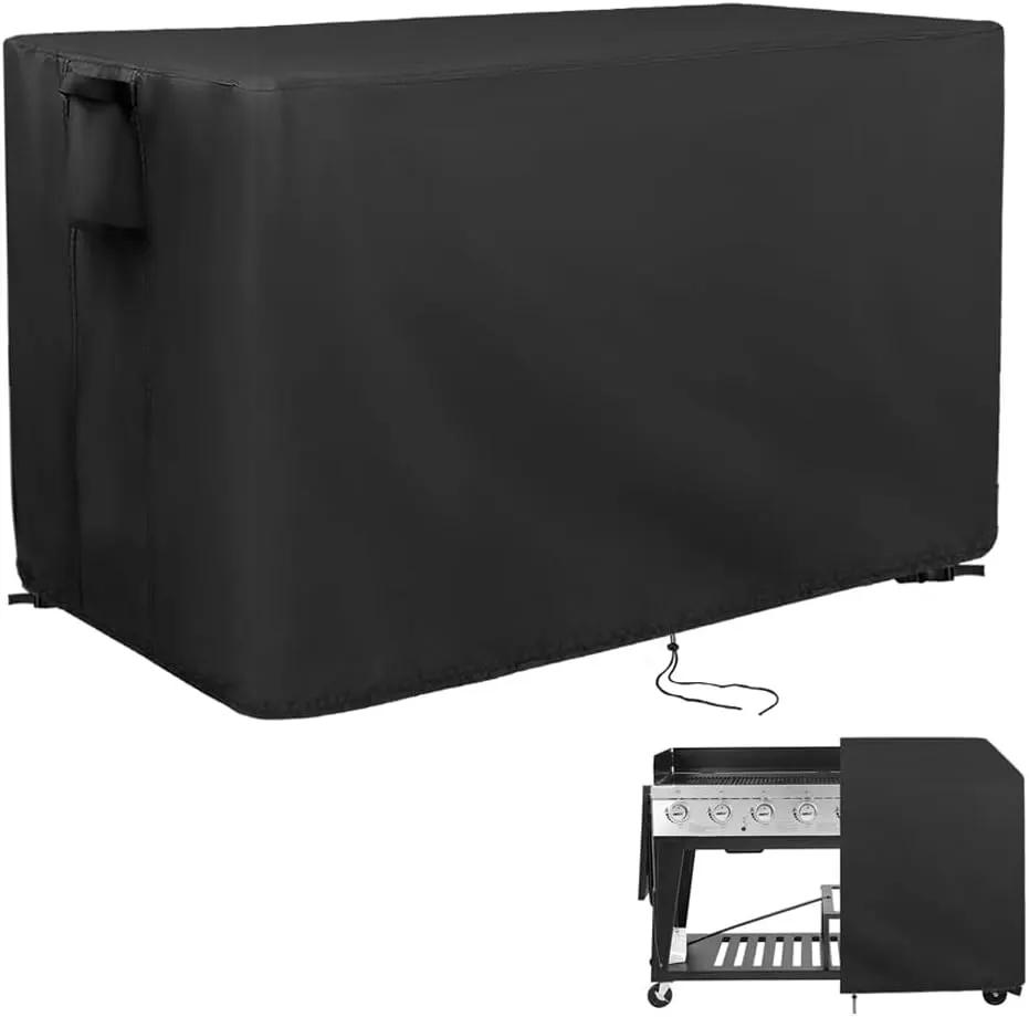 Flat Top Grill Cover Waterproof for Royal Gourmet 8-Burner Gas Grill with Side Tables Down, Weatherproof Cover for Protecting BBQ Grill/Propane Griddle/Outdoor Grill by GreenHaven Gardens