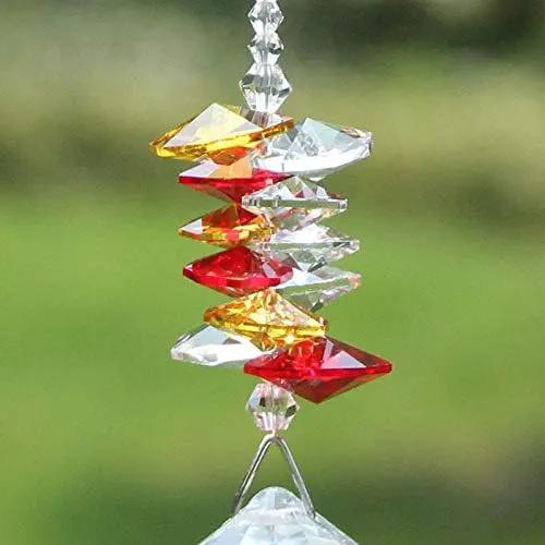 Crystal Garden Suncatcher Hanging Crystals Ornament for Window Rainbow Maker Prisms Home Decor Gift Boxed Sun Catcher Gift Idea for Mom Friends Grandma,Hummingbird by GreenHaven Gardens