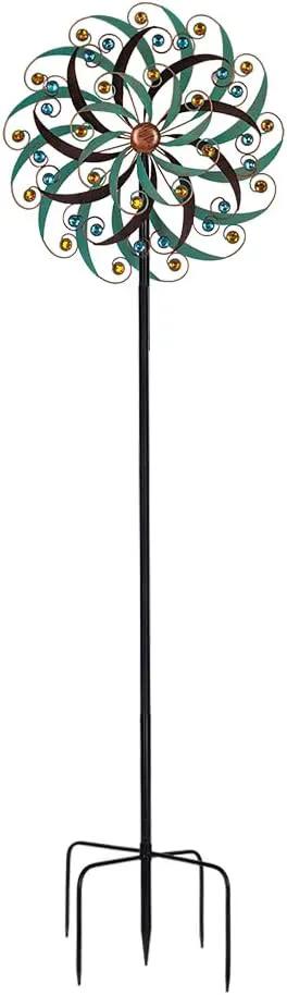 VEWOGARDEN 20" Dia Large Wind Spinner, Outdoor Metal Windmill Spinner - Yard Art Spinner Wind Catchers Sculpture for Patio, Lawn & Garden Decor by GreenHaven Gardens