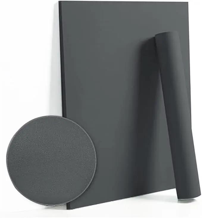 Dimoon 236''x17.7'' Grey Peel and Stick Wallpaper Contact Paper Modern Self Adhesive Wall Paper Removable Renter Friendly Textured Solid Color Shelf Cabinet Vinyl Roll (236''x17.7'',Dark Grey) by GreenHaven Gardens
